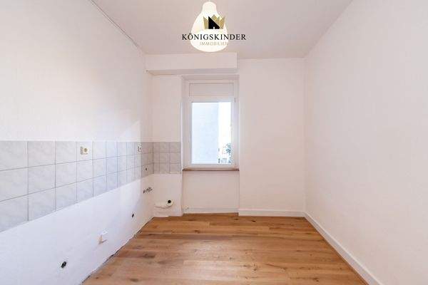 Die Küche überzeugt durch ihren praktischen Schnitt