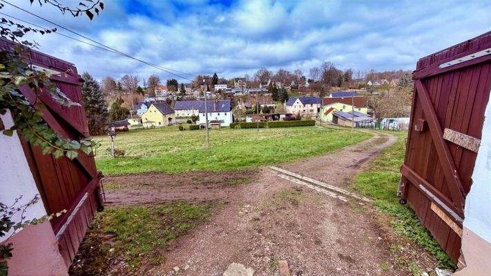 Blick auf das untere Grundstück