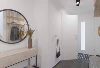 Visualisierung des Flures des Doppelhauses