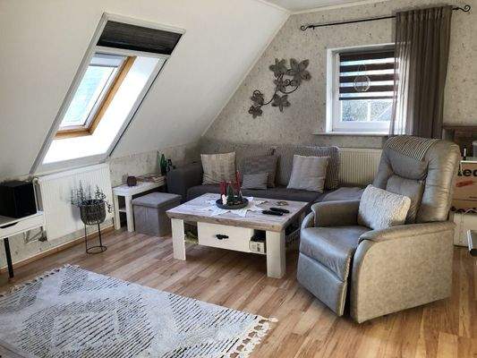 Wohnzimmer im Dachgeschoss