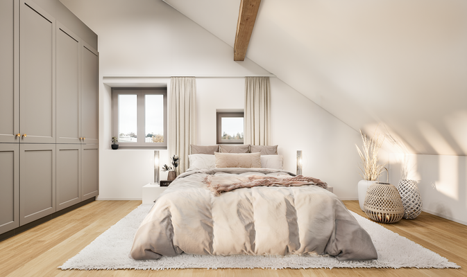 Innenvisualisierung Schlafzimmer