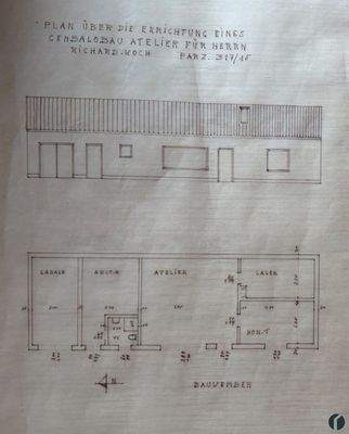 Plan vom Nebengebäude