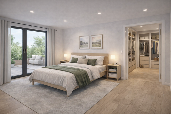 Schlafzimmer mit Ankleide