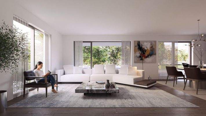 Visualisierung Wohn-/ Esszimmer