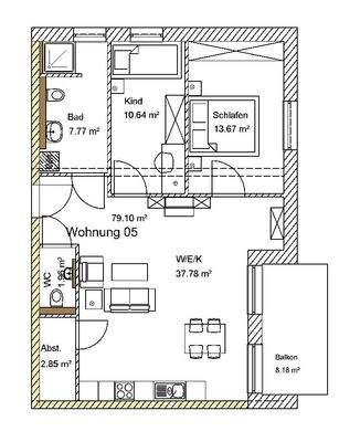 Grundriss Wohnung 05