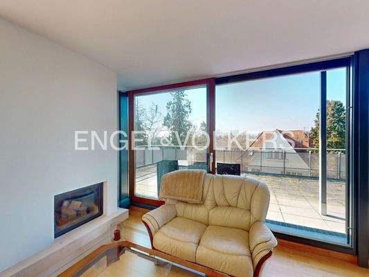 Wohlfühlecke direkt am Kamin