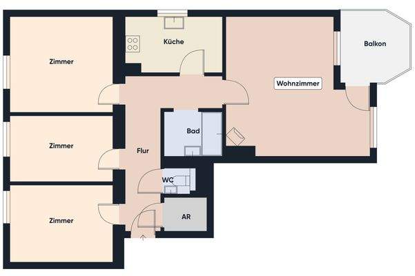 Grundrissplan ohne Maßstab
