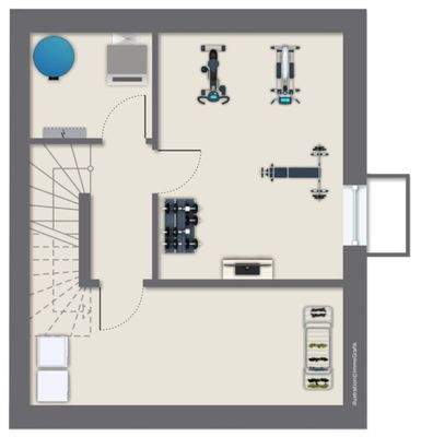 Grundriss Kellergeschoss - nicht maßstabsgerecht