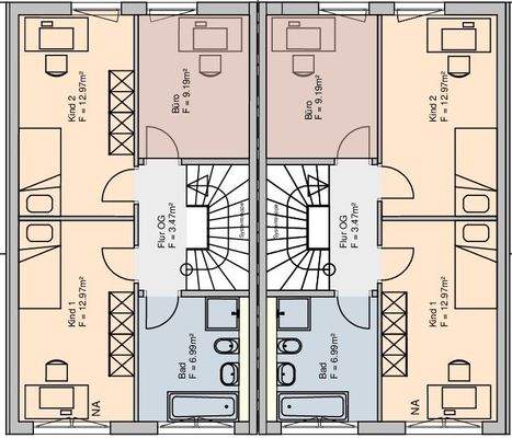 Obergeschoss-Ausbau Variante Haus B