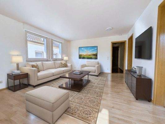 Wohnzimmer (digitales Staging)