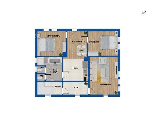 Grundriss Obergeschoss 