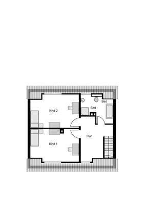 Variante Grundriss DG, nach Wohnraumerweiterung