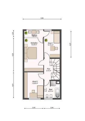 3601105 Grundriss Obergeschoß