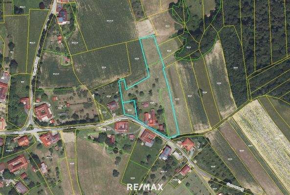 Katasterplan Ausschnitt