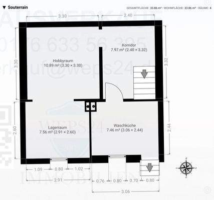 Grundriss Souterrain