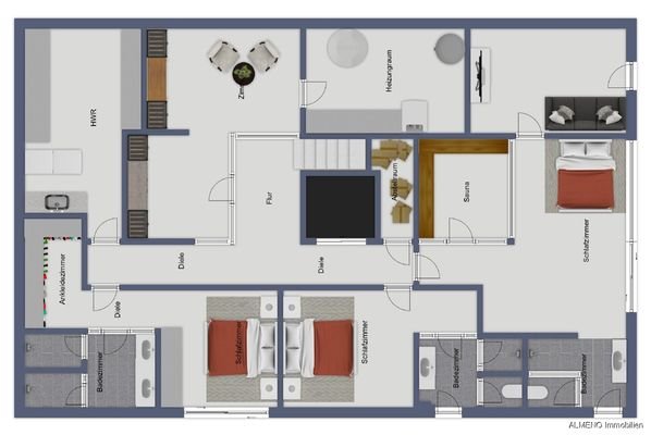 UG Chalet 3 Schlafzimmer Wellness Weinkeller Zigarrenlounge