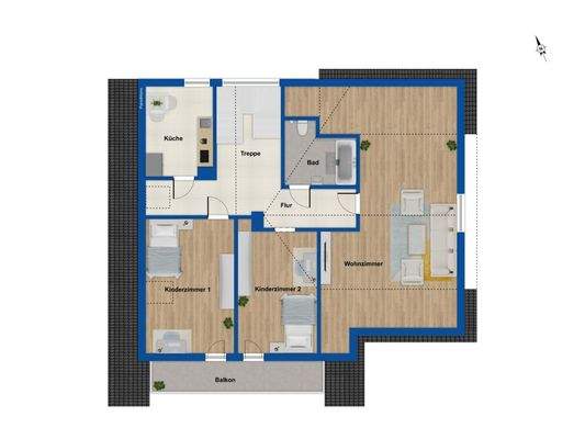 Grundriss Dachgeschoss