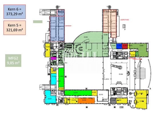 Grundriss EG - Freie Flächen