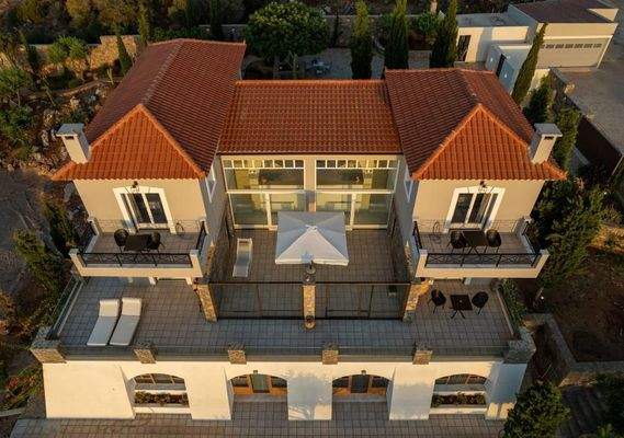 Kreta, Ammoudara: Luxuriöse Designer-Villa mit traumhaftem Meerblick zu verkaufen