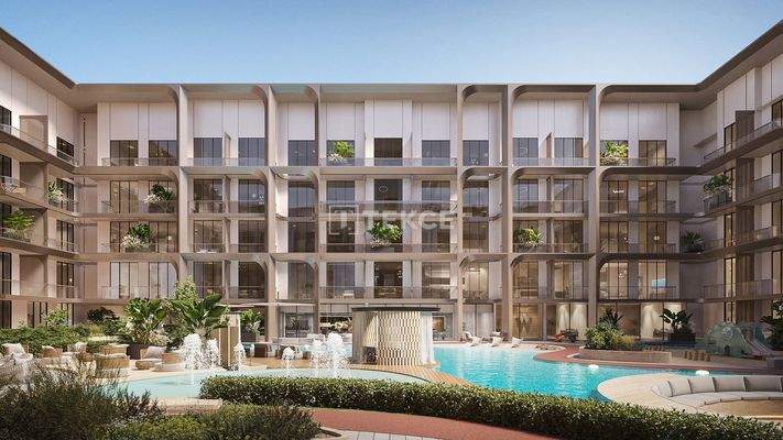 Art Deco Design Apartments with Lagoon Pool in Arjan Dubai
