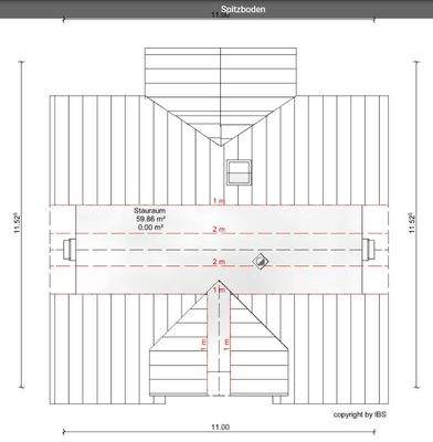 Grundriss Spitzboden