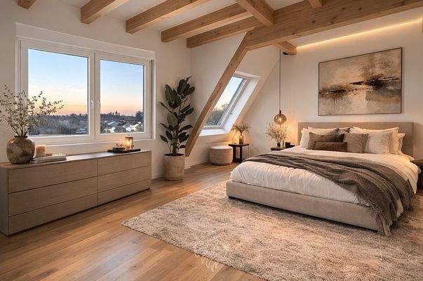 Schlafzimmer visualisiert  