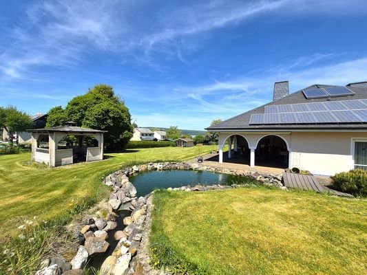 Gartenanlage und Fernsicht