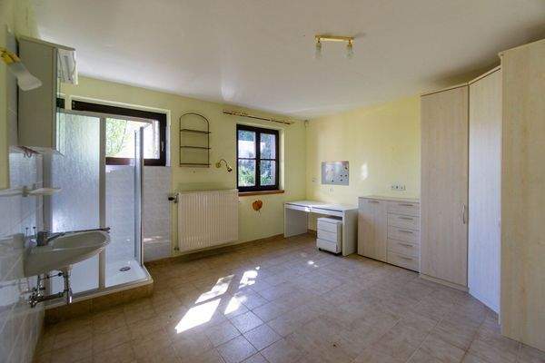 Wohnkellerraum mit Dusche