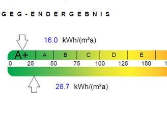 A+, somit geringe Energiekosten!