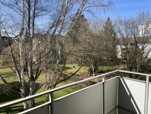 Blick vom Balkon