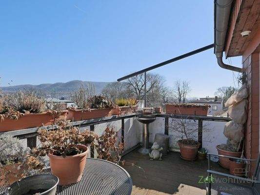 Balkonausblick im Februar