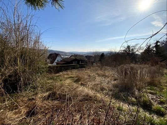 Blick aufs Grundstück - Südansicht mit Blick über Bad Hersfeld