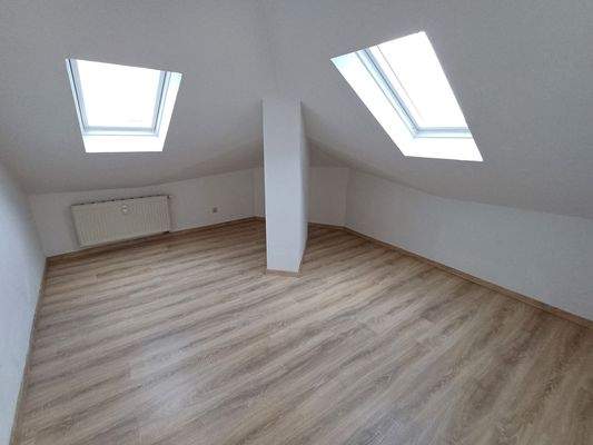 Dachgeschoss mit Dachfenstern