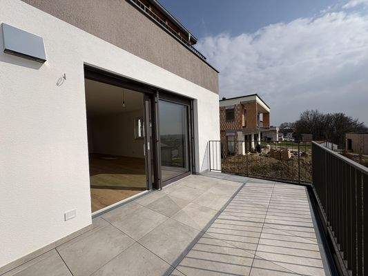 Balkon in Erdgeschoss