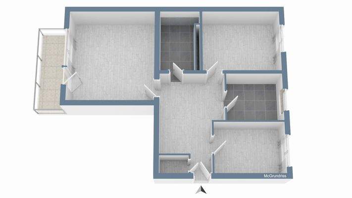 Grundriss der Wohnung