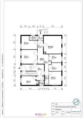 Grundriss EG bemaßt