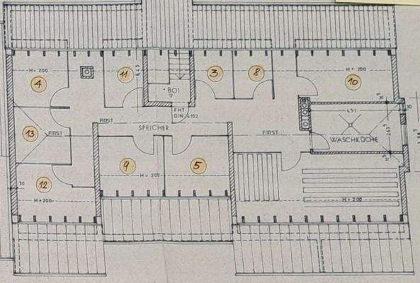 Aufteilungsplan Dachgeschoss