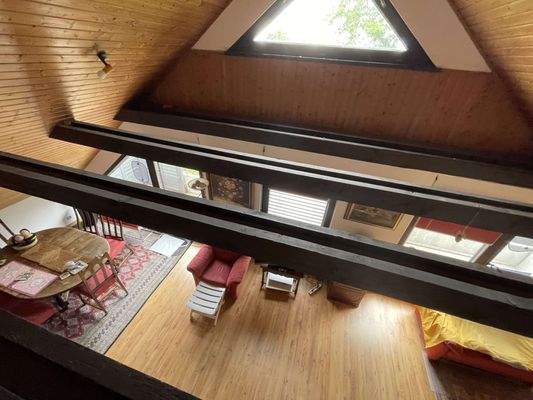 Blick vom Spitzboden