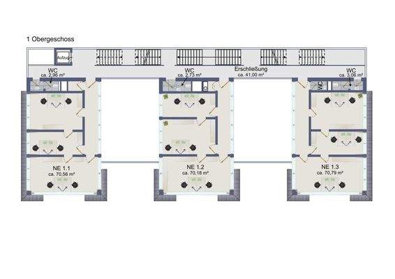 Grundriss 1.Obergeschoss