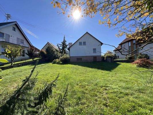 Blick zum Haus vom Garten (Blick nach Süden)