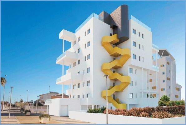 Gebäuderückansicht - Blickrichtung Meer