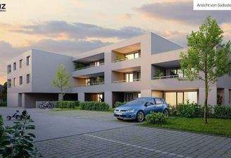 Ansicht von Südosten am Abend