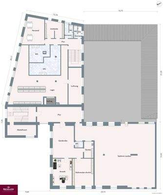 Illustrierter Grundriss 1. OG