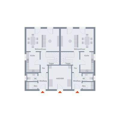 Obergeschoos Grundriss ( Muster) 