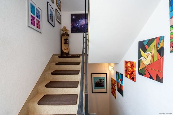 Treppe ins Dachgeschoss