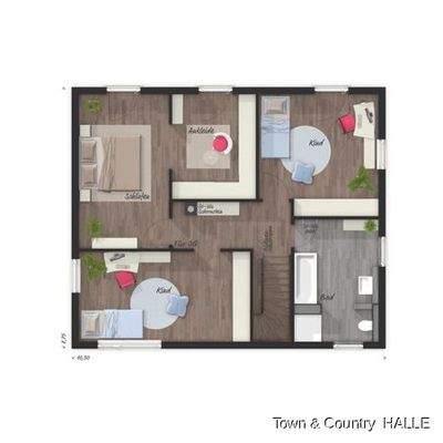 Obergeschoß Variante 4 Zimmer