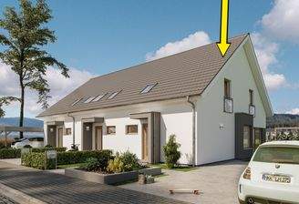 Modernes Dachdesign rechts
