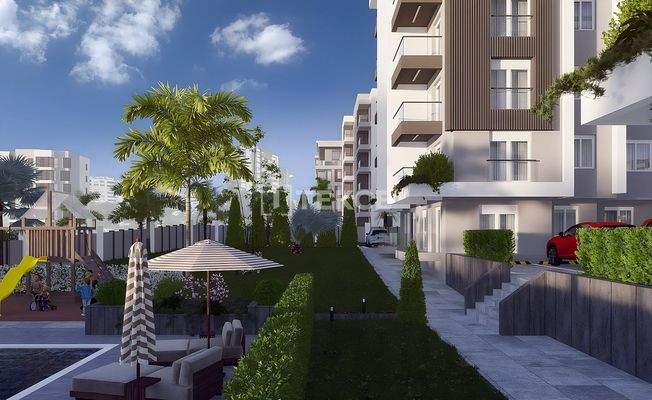 Apartments for Sale in a Complex with Pool in Kepez