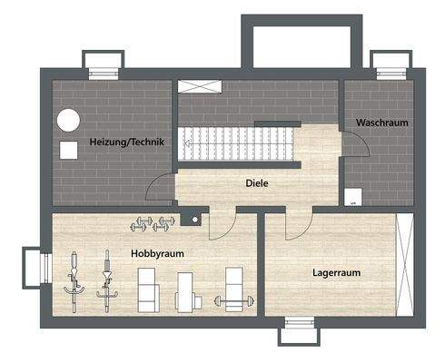 Grundriss Kellergeschoss