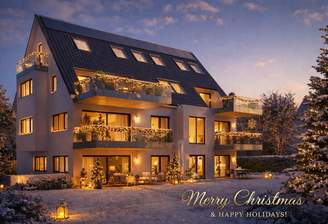 Frohe Weihnachten im festlichen Zuhause